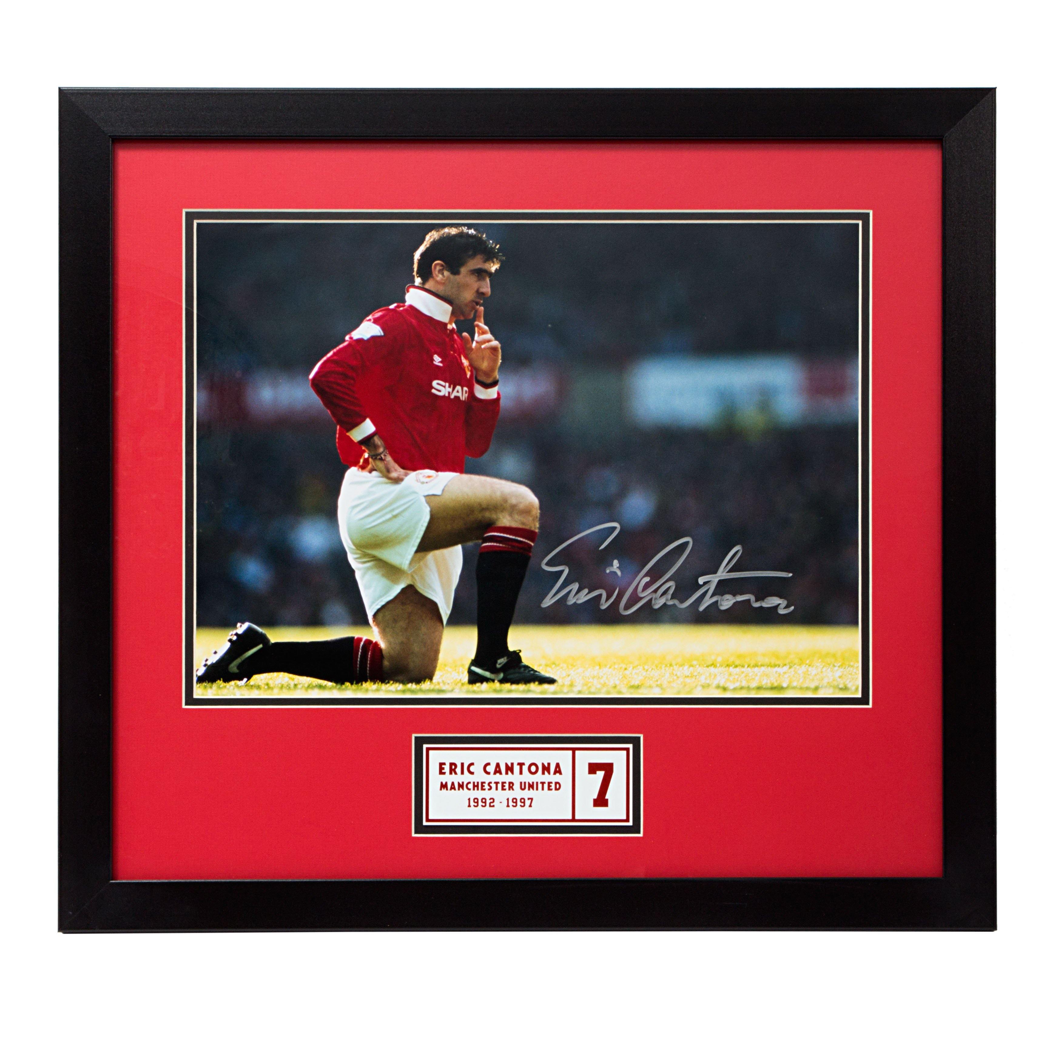 Eric Cantona Manchester United Autographed Red Home Jersey