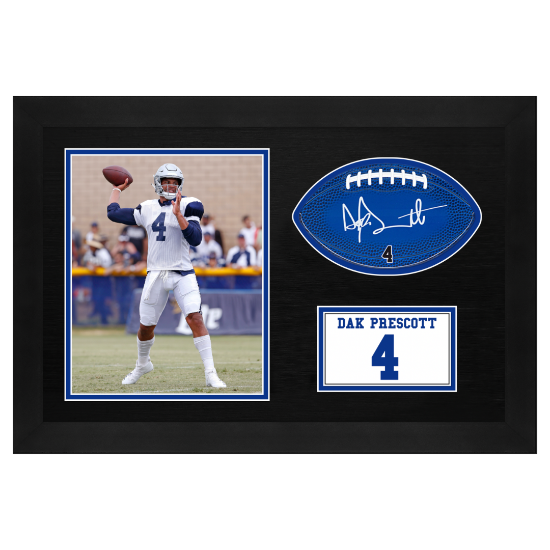 Dak Prescott Framed Signable and Image