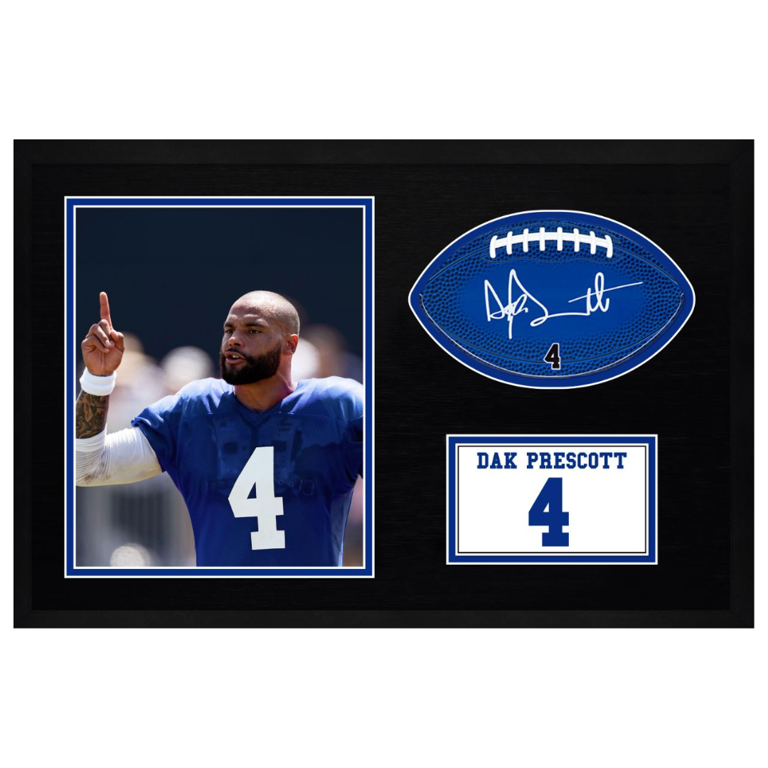 Dak Prescott Framed Signable and Image