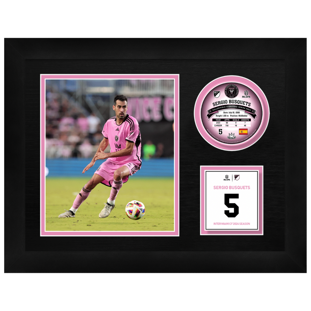 Sergio Busquets Framed Signable and Image