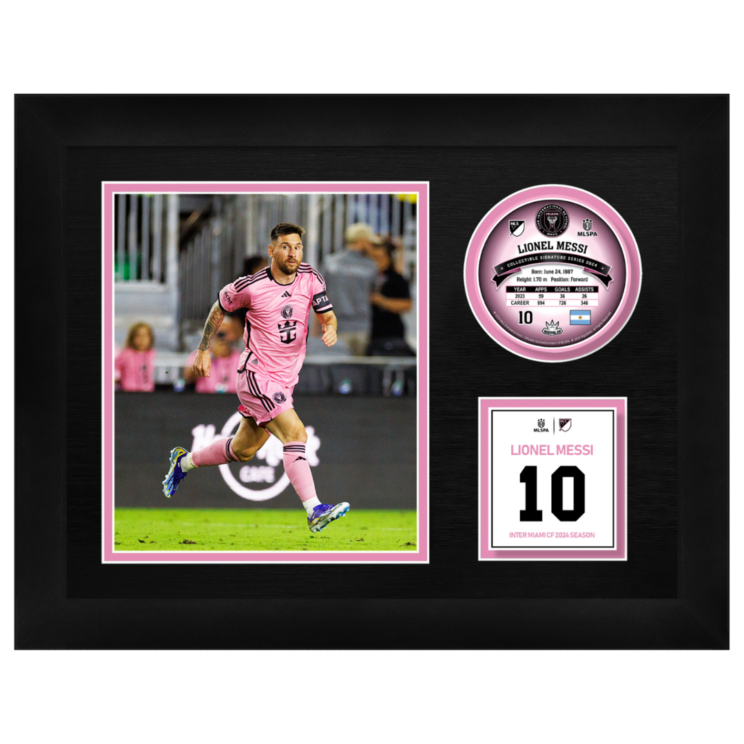 Lionel Messi Framed Signable and Image