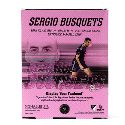 Sergio Busquets - Inter Miami - 2024 Signables Collectible (Black)