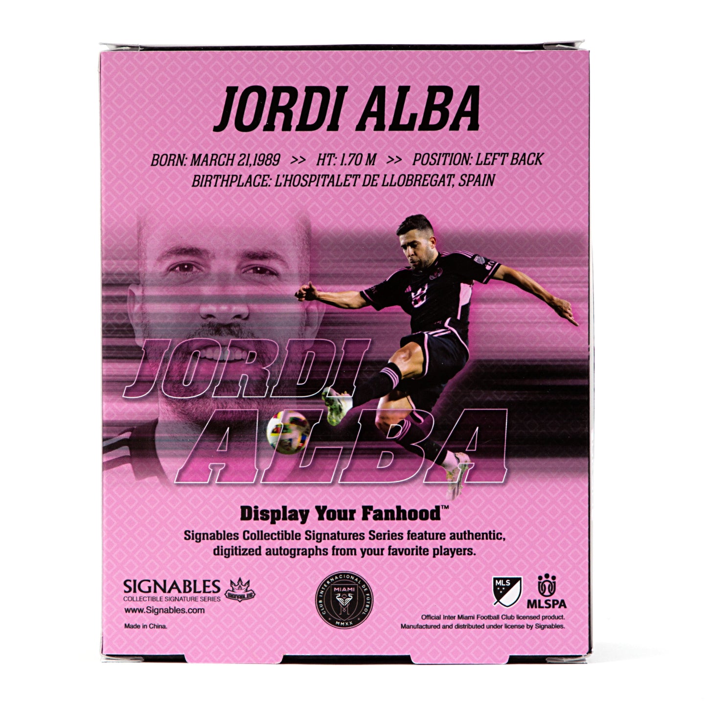 Jordi Alba - Inter Miami - 2024 Signables Collectible (Black)