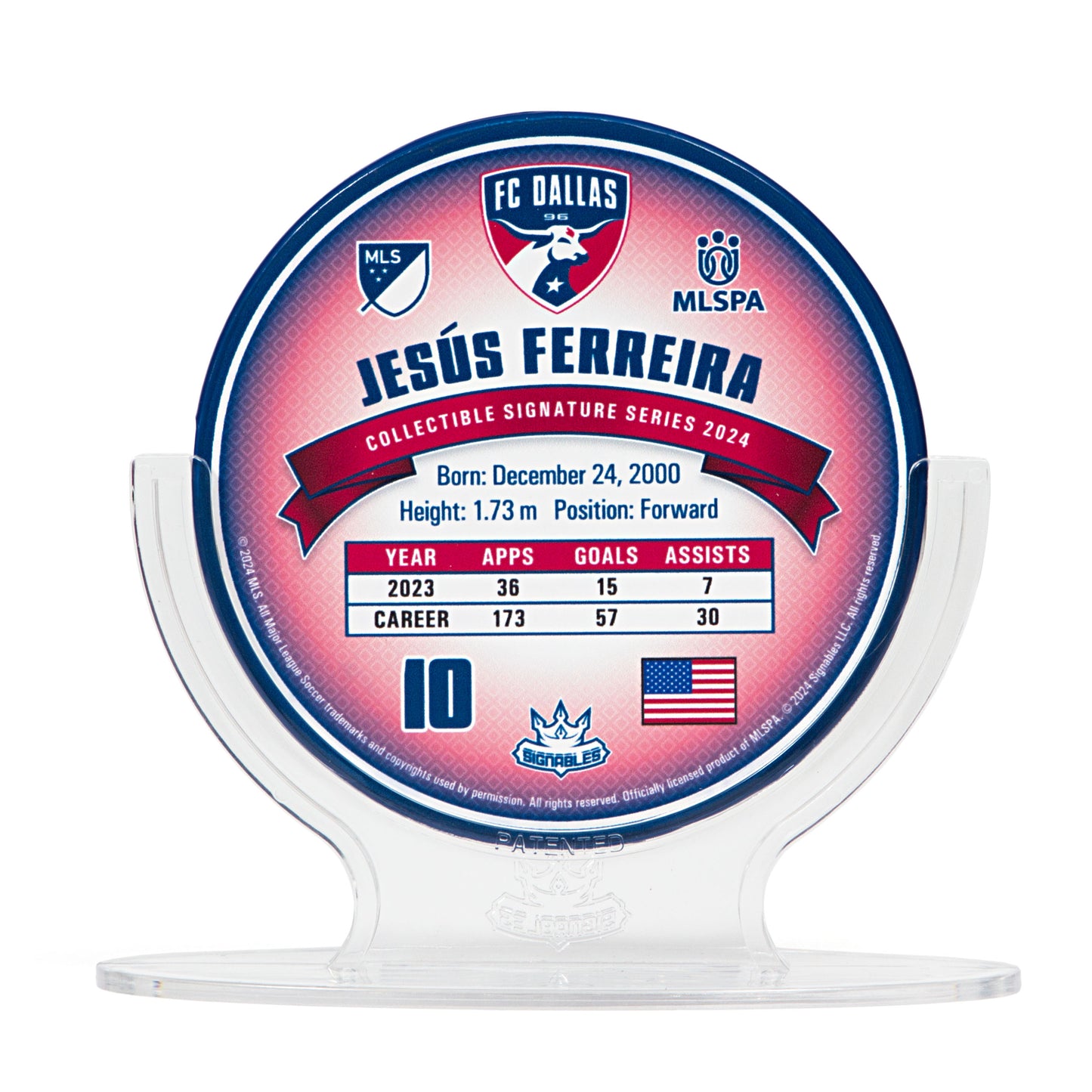 Jesús Ferreira - FC Dallas - 2024 Signables Collectible