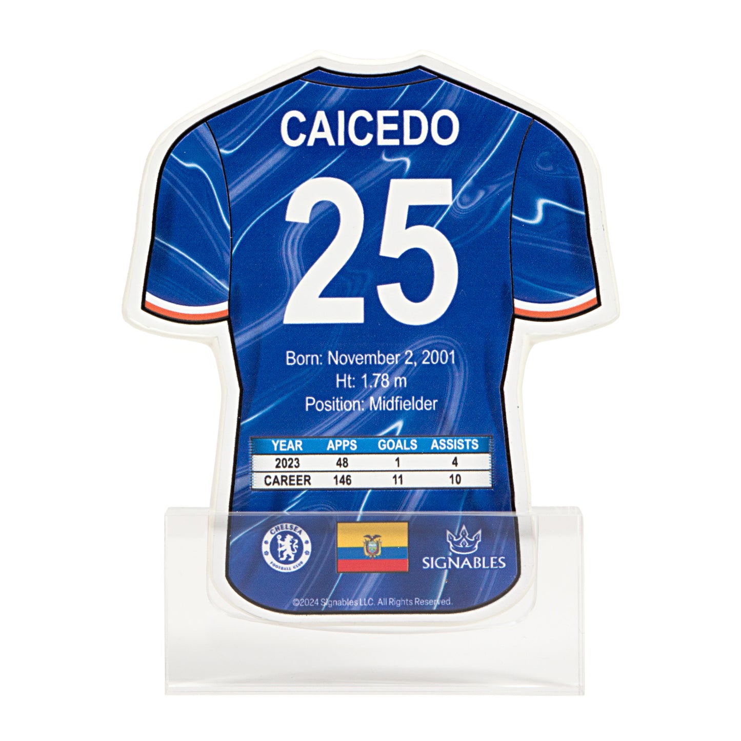 Moisés Caicedo - Chelsea F.C. 2024-25 Sports Collectible