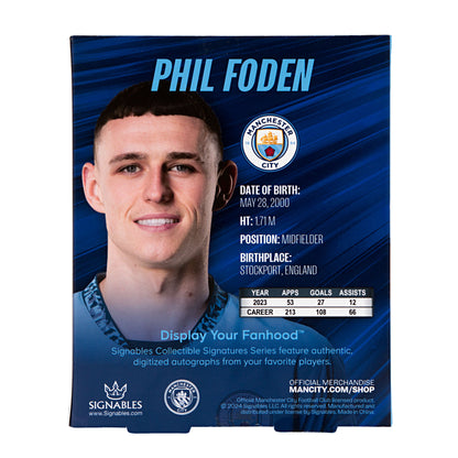 Phil Foden - Manchester City F.C. 2024-25 Sports Collectible - PRE ORDER