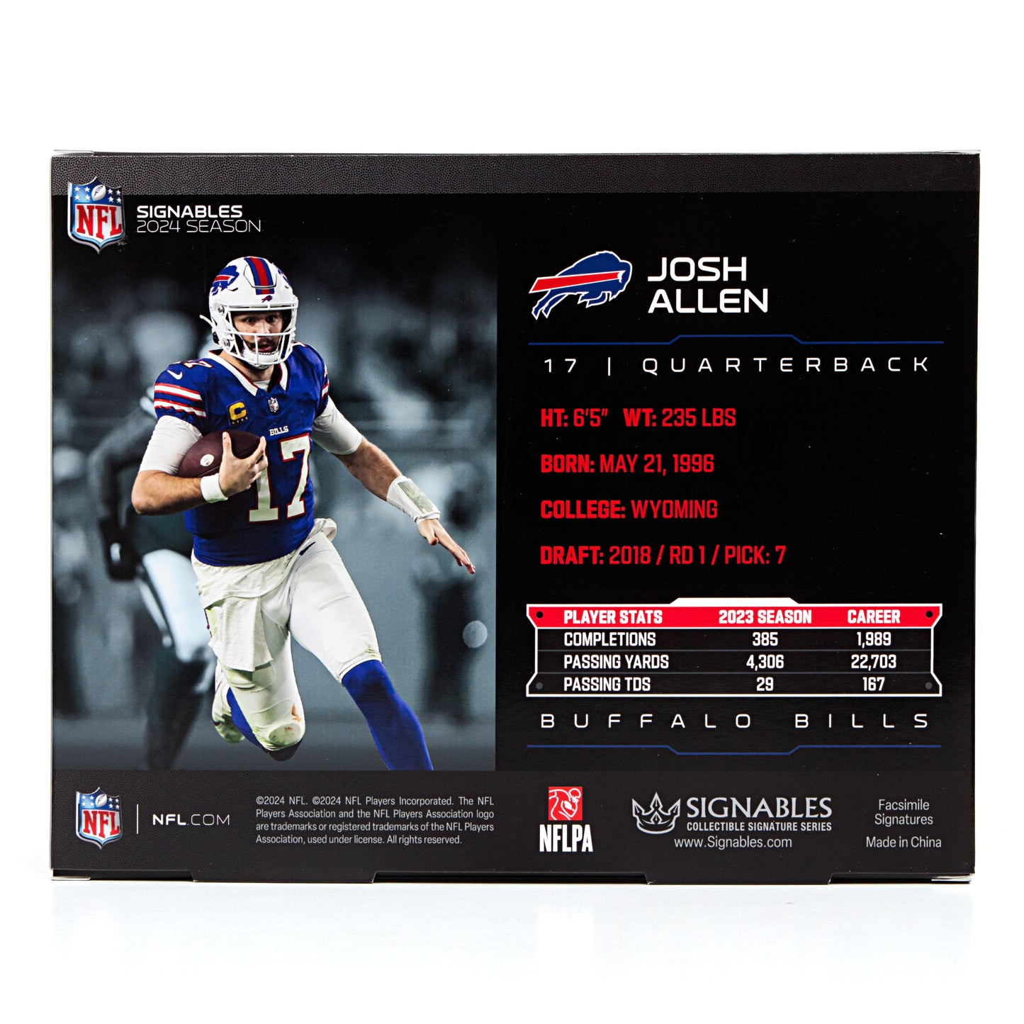 Josh Allen Buffalo Bills Sports Collectible With Facsimile Signature