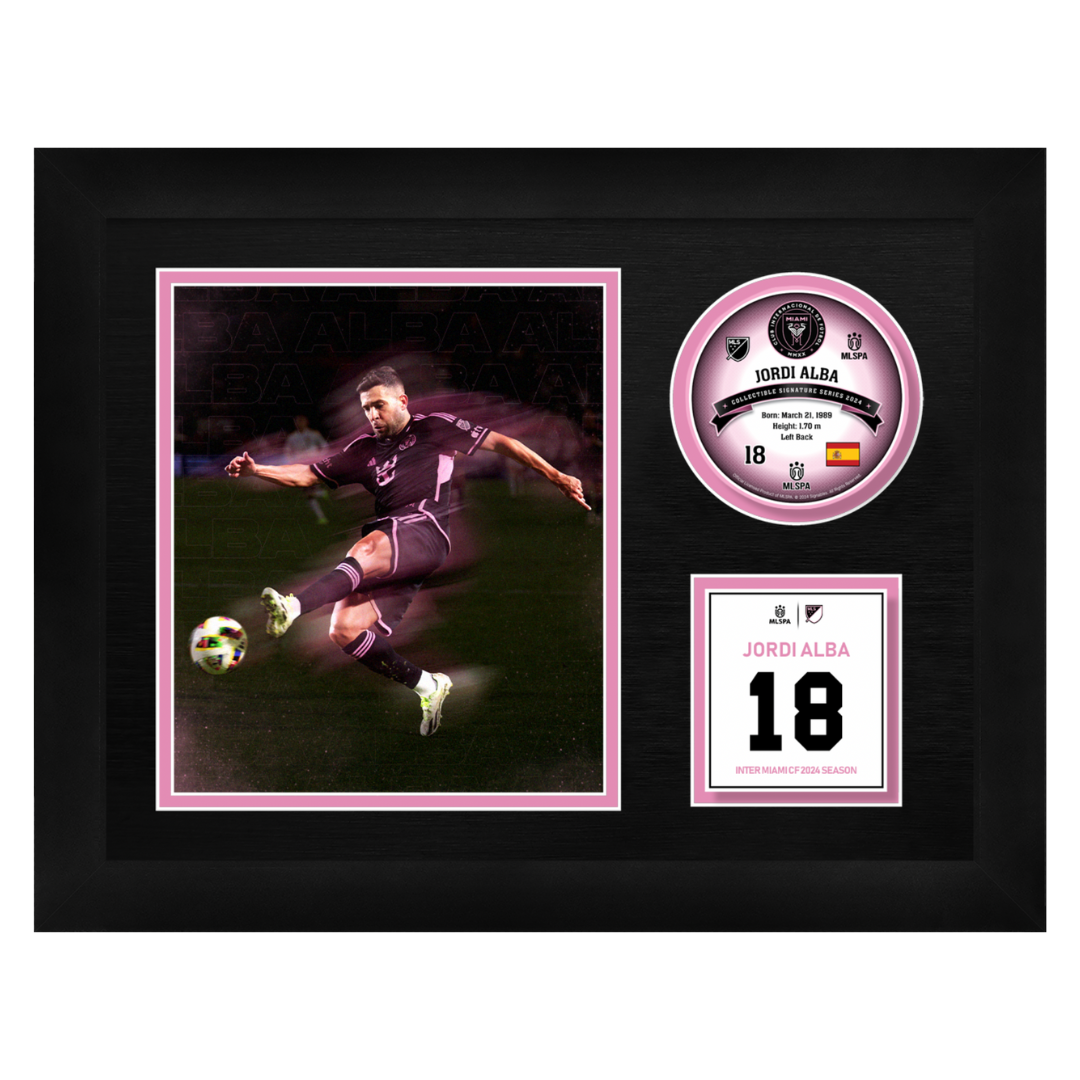 Jordi Alba Framed Signable and Image