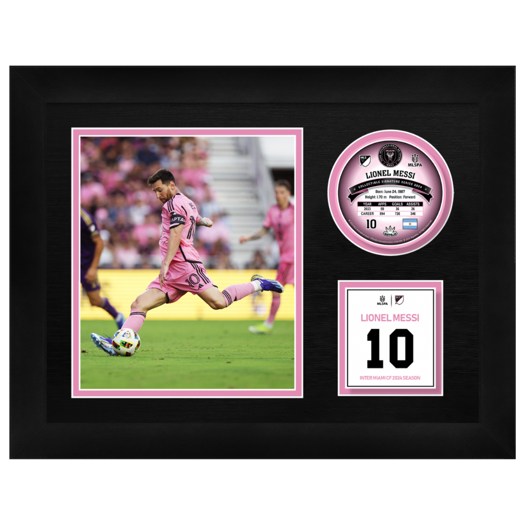 Lionel Messi Framed Signable and Image