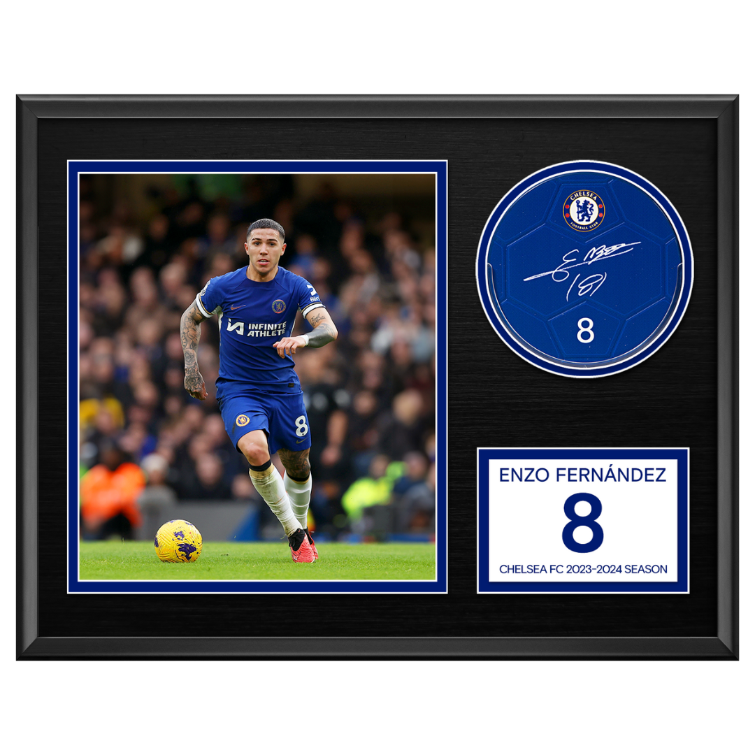 Enzo Fernandez Framed Signable and Image for the biggest Chelsea FC fans