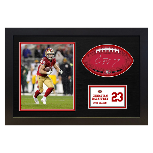 Christian McCaffrey - San Francisco 49ers - Framed Signable and Image