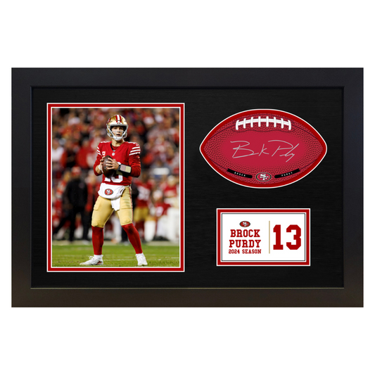 Brock Purdy - San Francisco 49ers - Framed Signable and Image