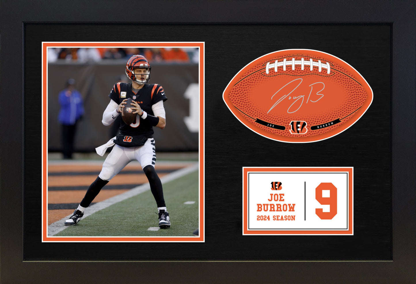 Joe Burrow - Cincinnati Bengals - Framed Signable and Image