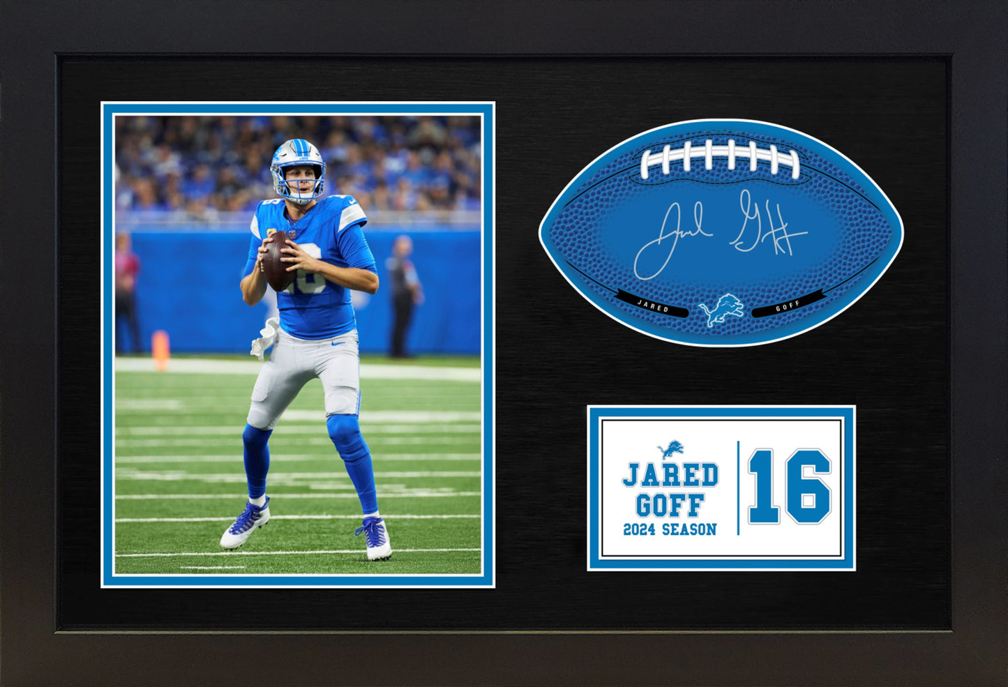 Jared Goff - Detroit Lions - Framed Signable and Image