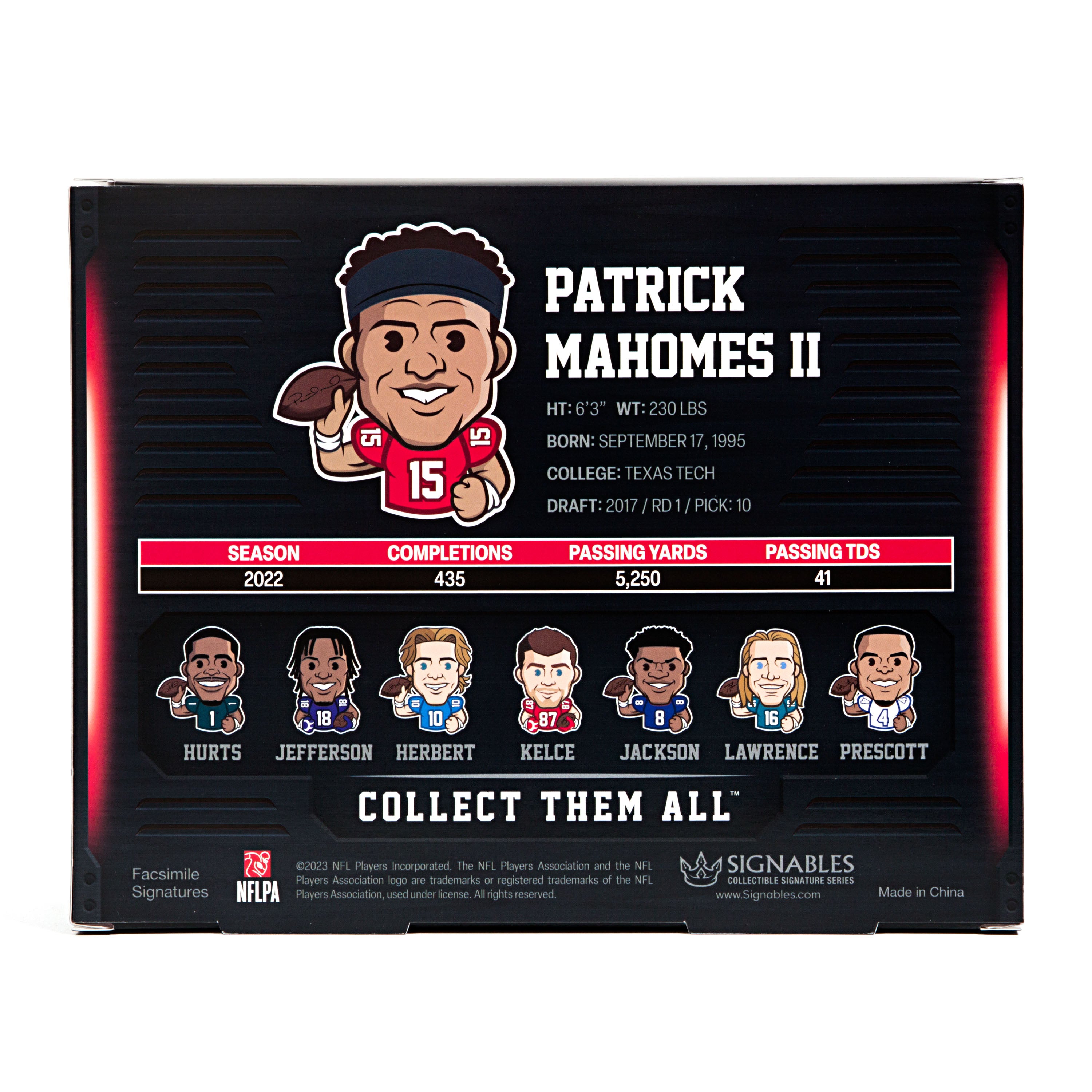 Patrick Mahomes II NFLPA 2023 Sports Collectible Digitally Signed