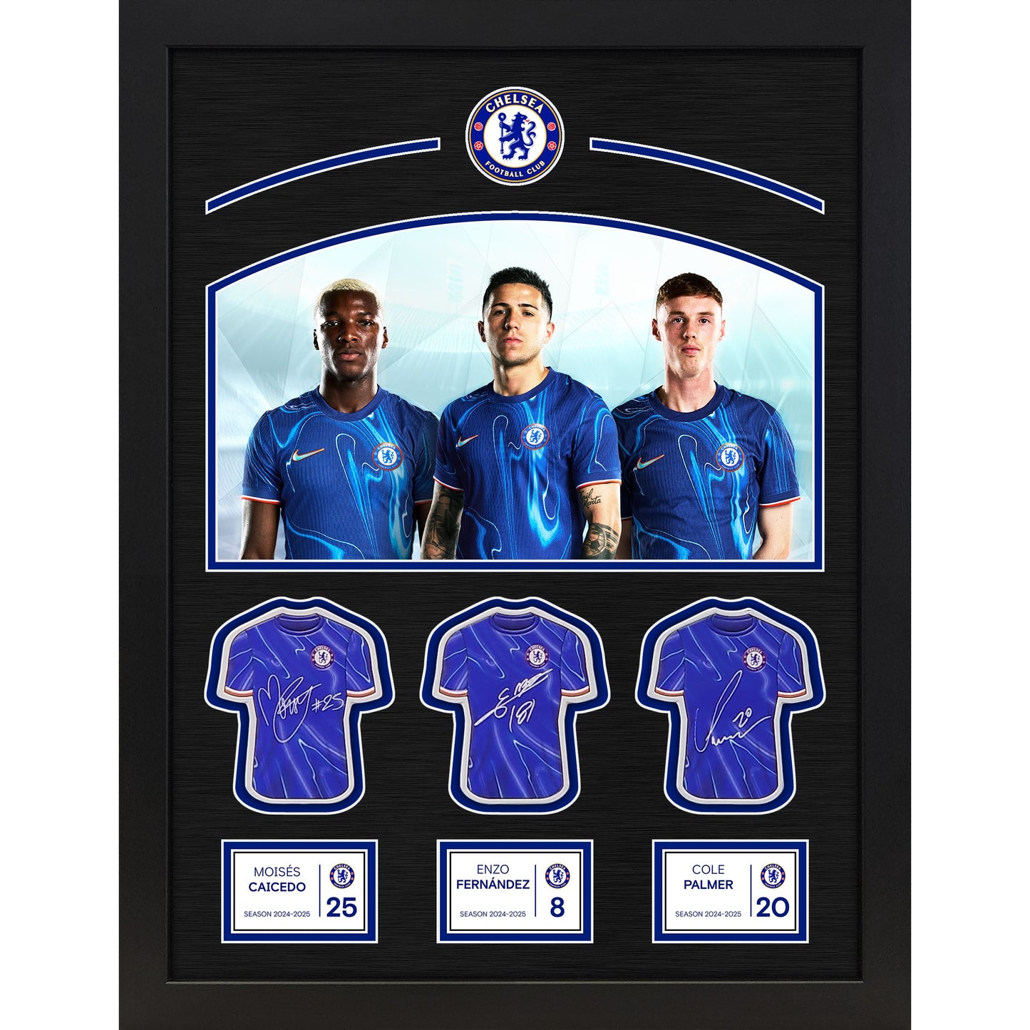 Chelsea F.C. Framed Image and Signables - Palmer, Fernández, and Caicedo