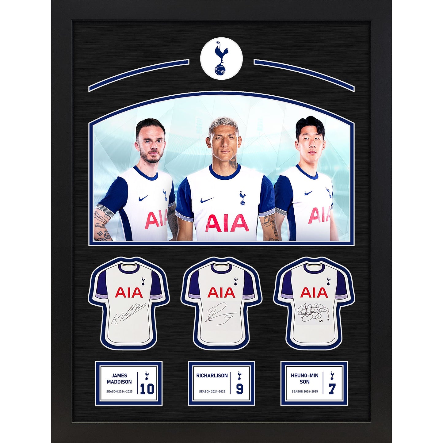 Tottenham Hotspur F.C. Framed Image and Signables - Son, Maddison and Richarlison