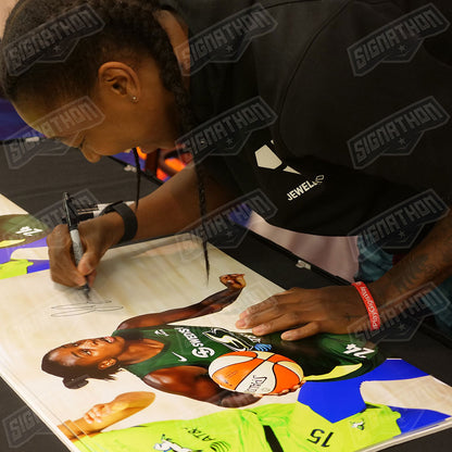 Authentically Signed Jewell Loyd Photograph