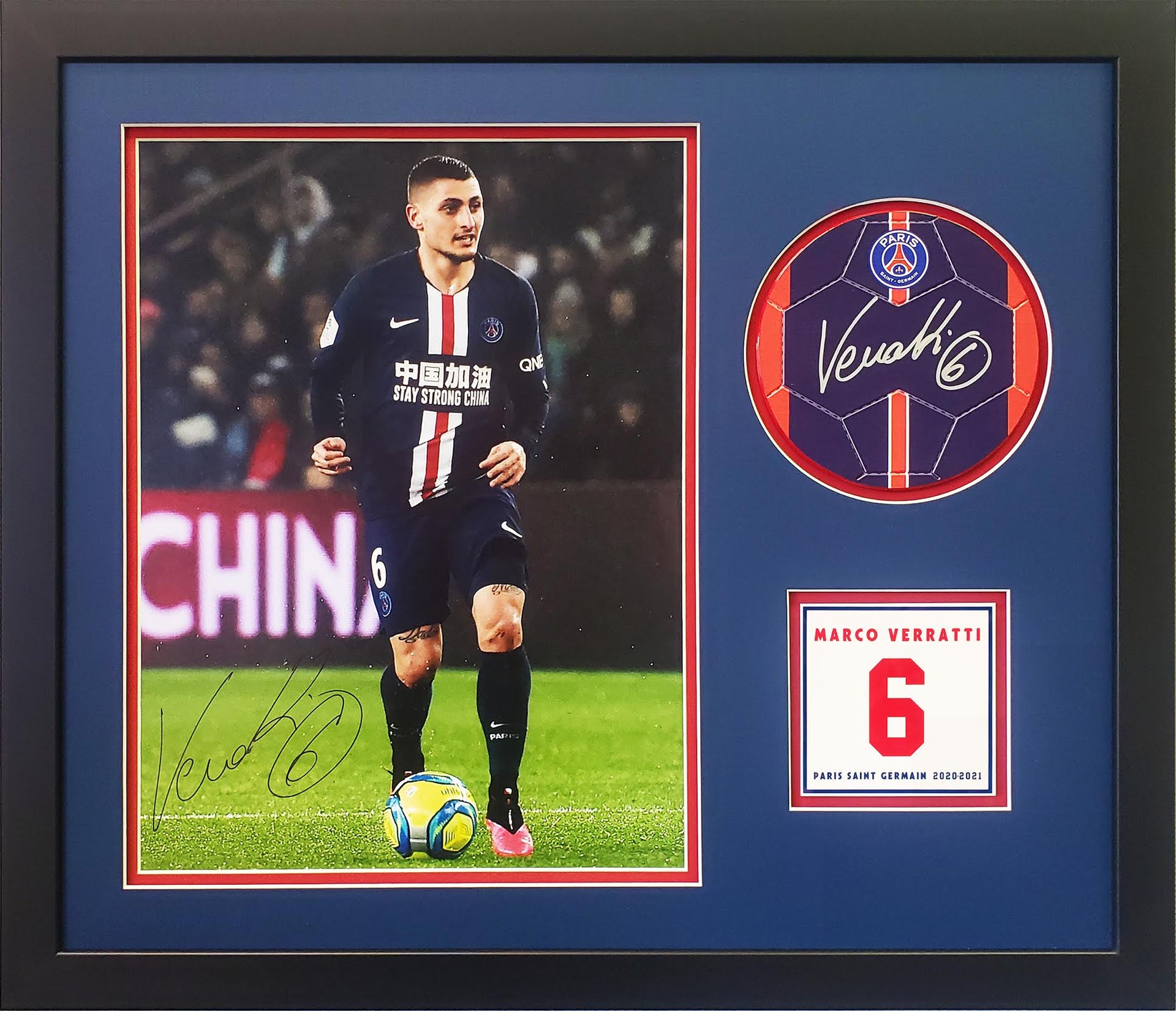 Signed PSG Memorabilia, Paris Saint Germain Signed Shirts, Balls, Photos