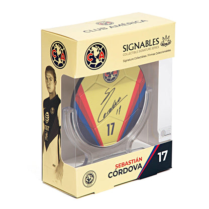 Sebastian Cordova - Club America Signables Collectible Box Side